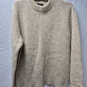 Lands' End Neutral Cream Sweater Large